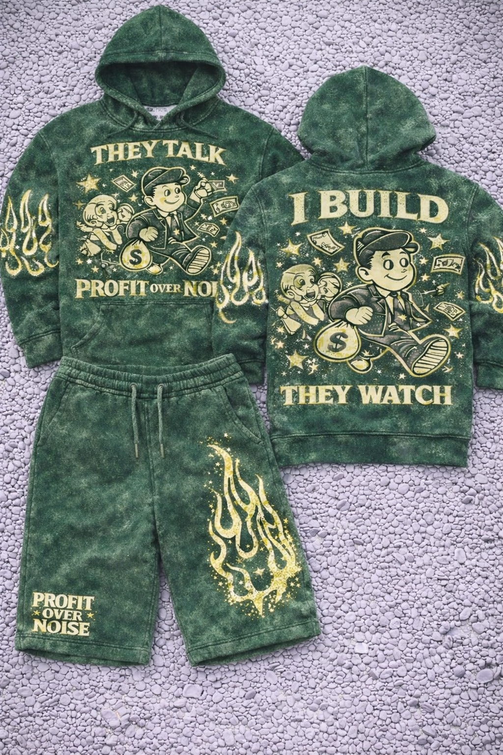 SWIM “Profit Over Noise” Set – Forest Green Edition