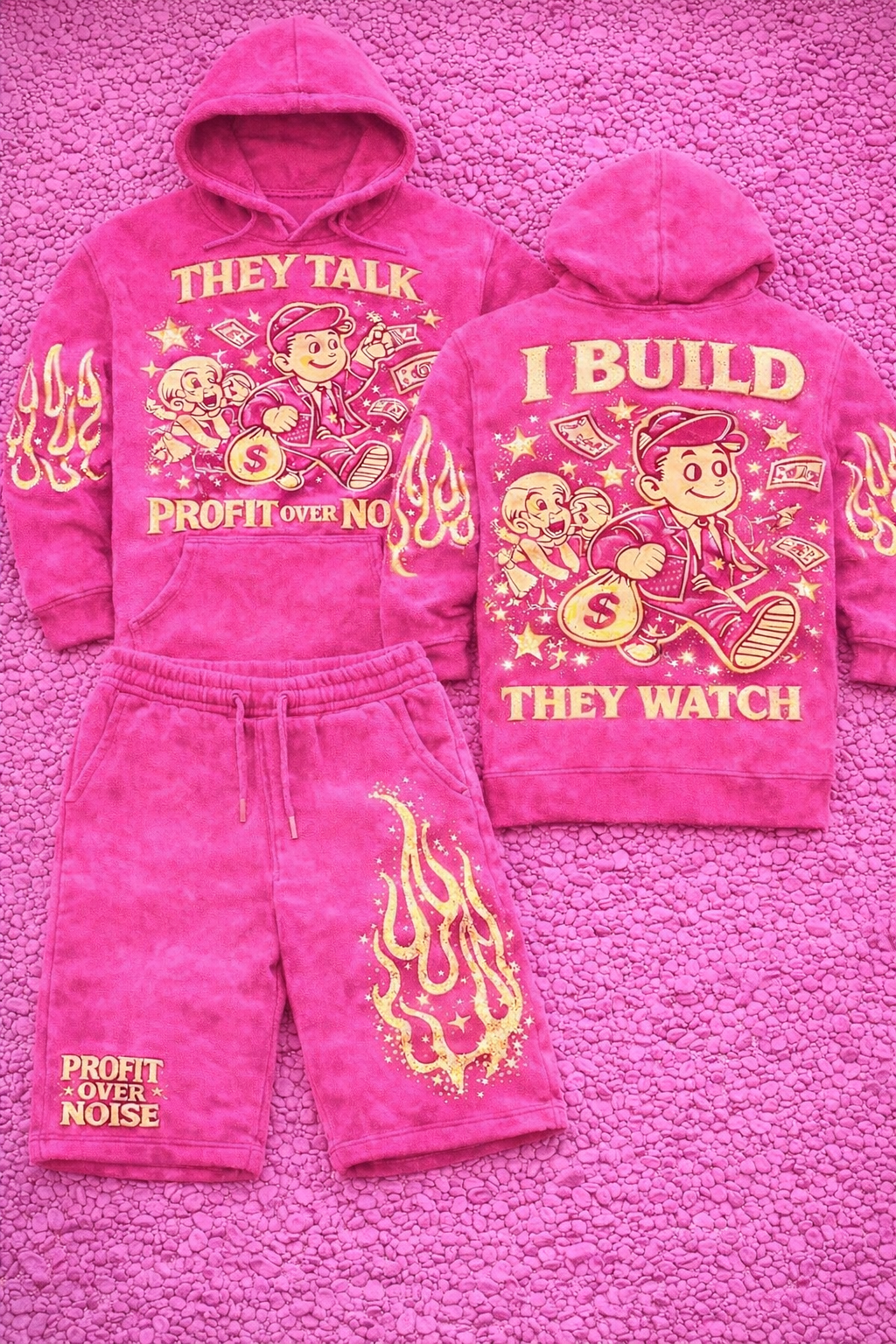 SWIM “Profit Over Noise” Vintage Flame Set – Pink Gold Edition