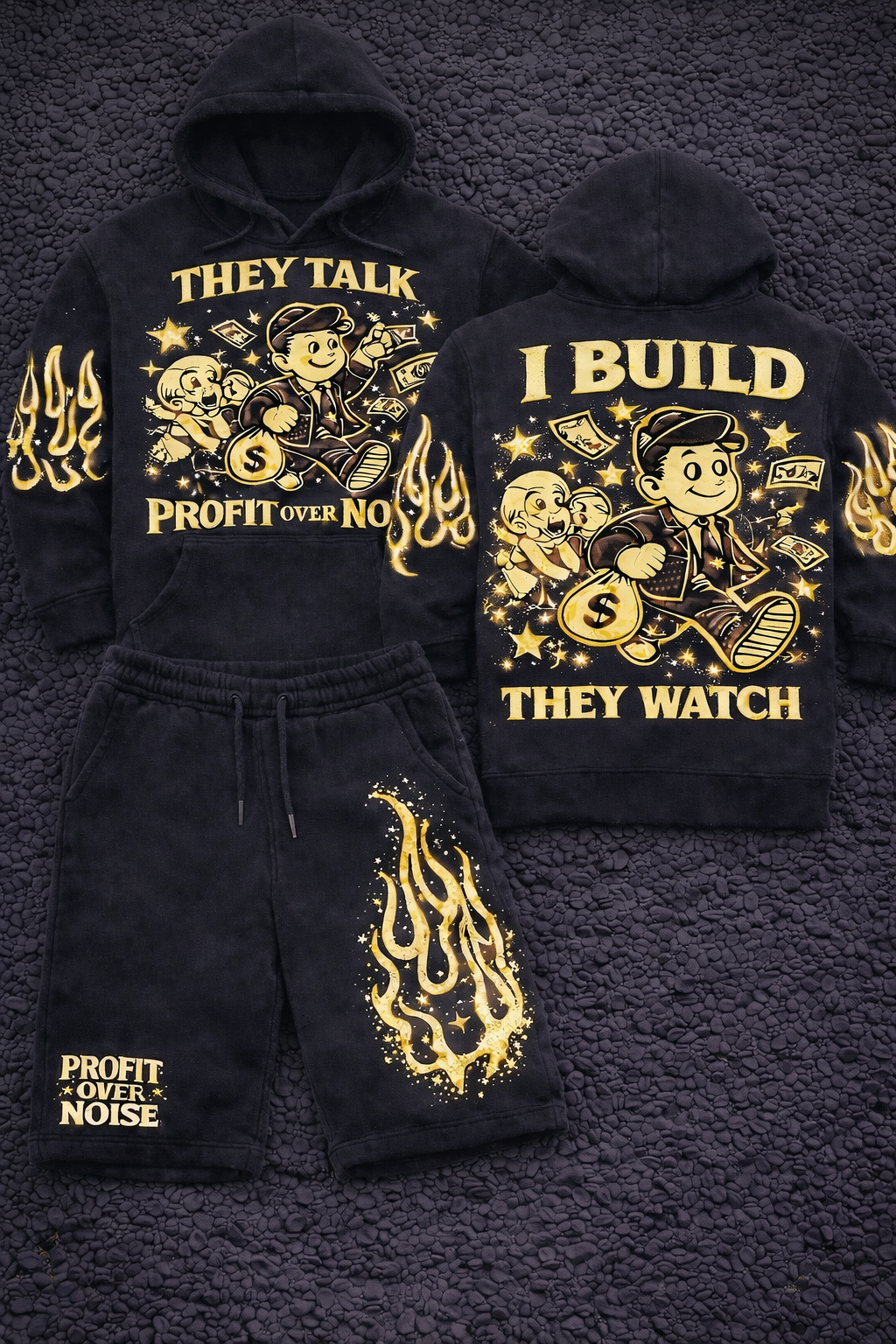 SWIM “Profit Over Noise” Vintage Flame Set – Black Gold Edition